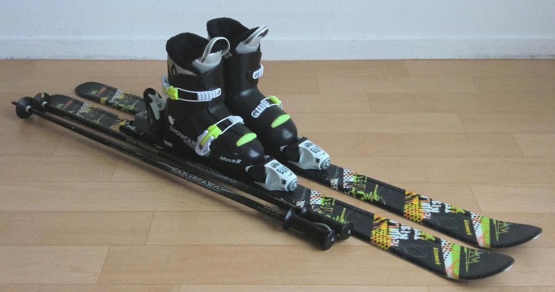 ■■送料無料■kissmark■子供用スキー4点セット■120/22■WAX■■