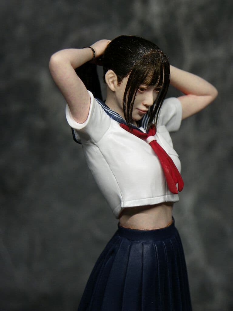 セーラー服　ハセガワ製　1/12　バーミリオン氏原型　塗装済み完成品　ゲーテル。