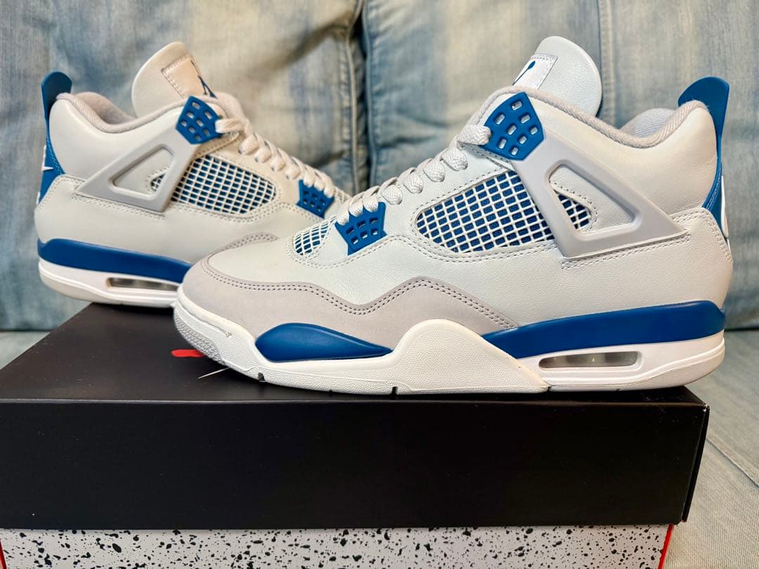 【1度のみ着用✨️極美品】ナイキ エアジョーダン 4 ミリタリーブルー 29cm