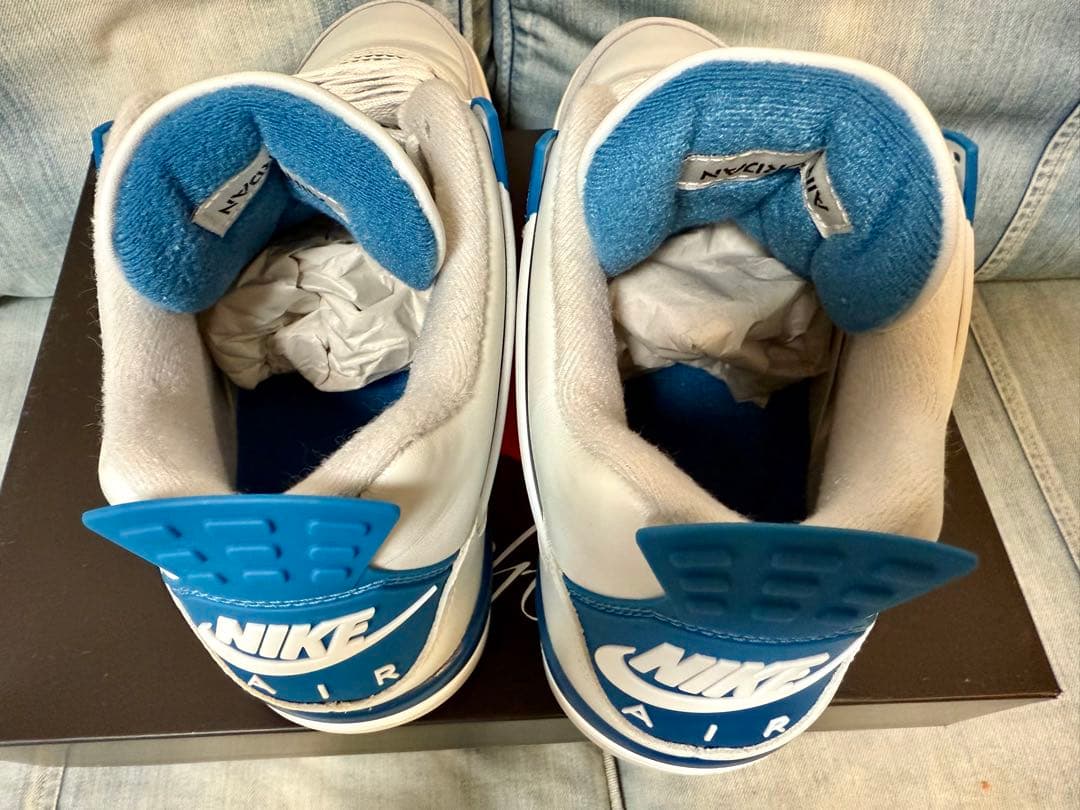 【1度のみ着用✨️極美品】ナイキ エアジョーダン 4 ミリタリーブルー 29cm