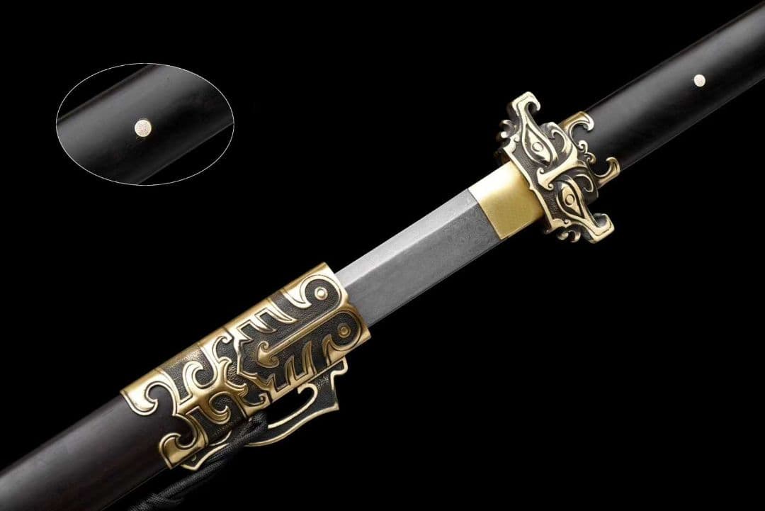 【鬼面唐横刀】古兵器 刀装具 日本刀　模造刀 居合刀 武士道 鑑賞用 美術刀