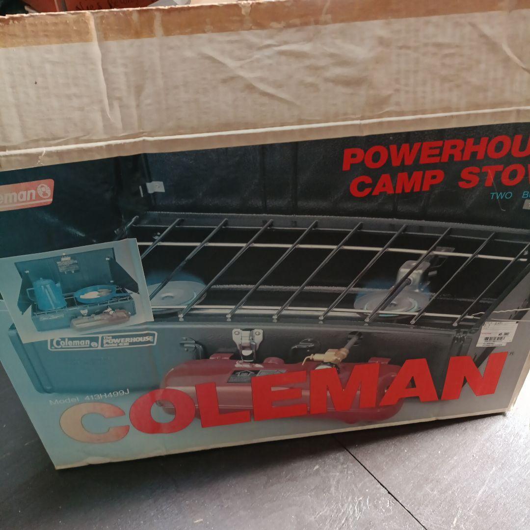 収納バックあり　コールマン ツーバーナーコンロ 413H499J　ジャンク