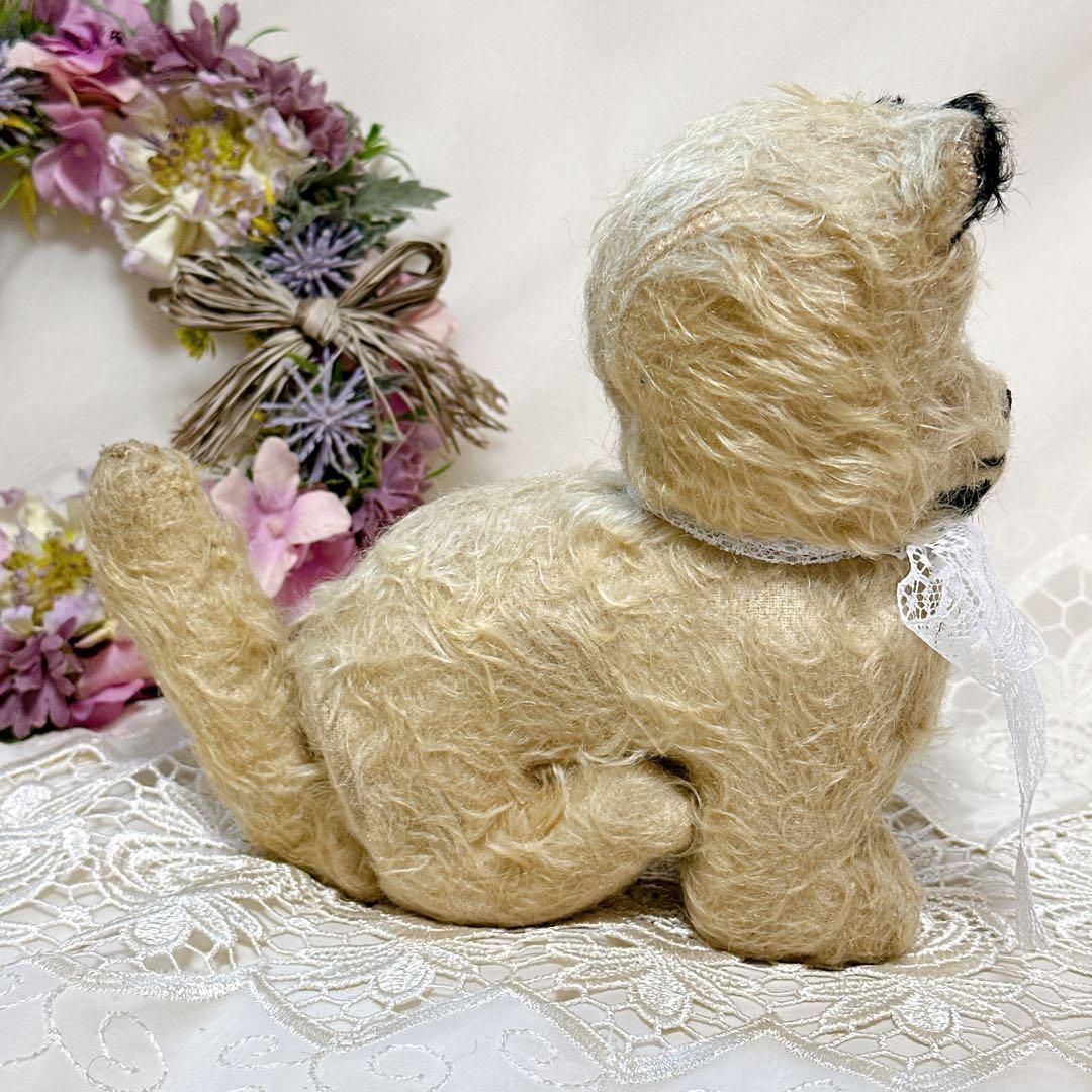 ❤️アンティーク❤️ 猫　四つ足のぬいぐるみ　オルゴール　チルターン？　Cat