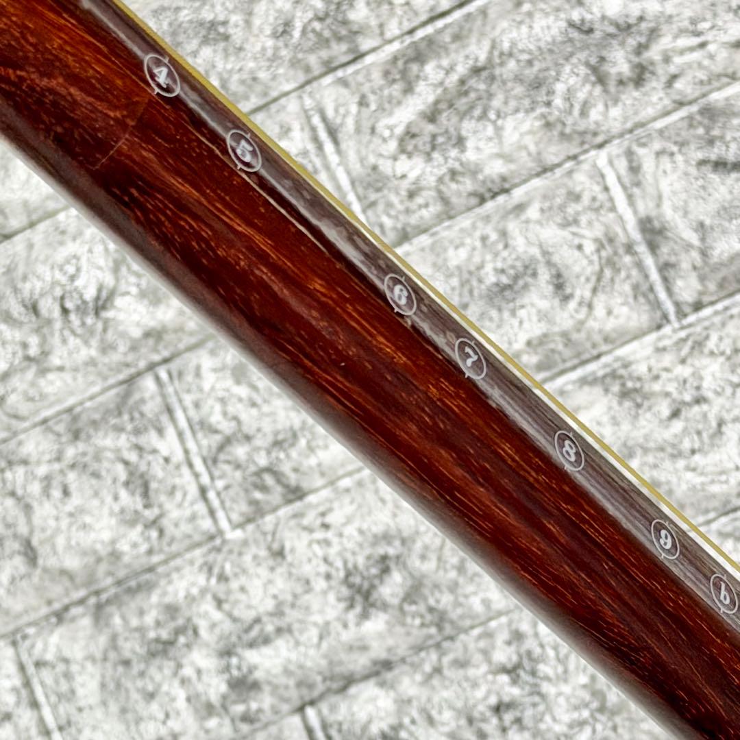 中棹三本継三味線 紫檀・紅木・丸打胴・東さわり・鼈甲撥・樹脂撥付き