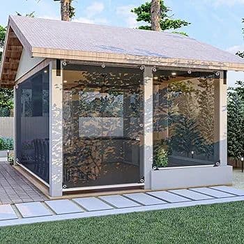 2×4m クリアタープ 温室 庭 パティオ用 結束ロープ付き