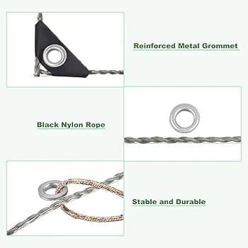 2×4m クリアタープ 温室 庭 パティオ用 結束ロープ付き