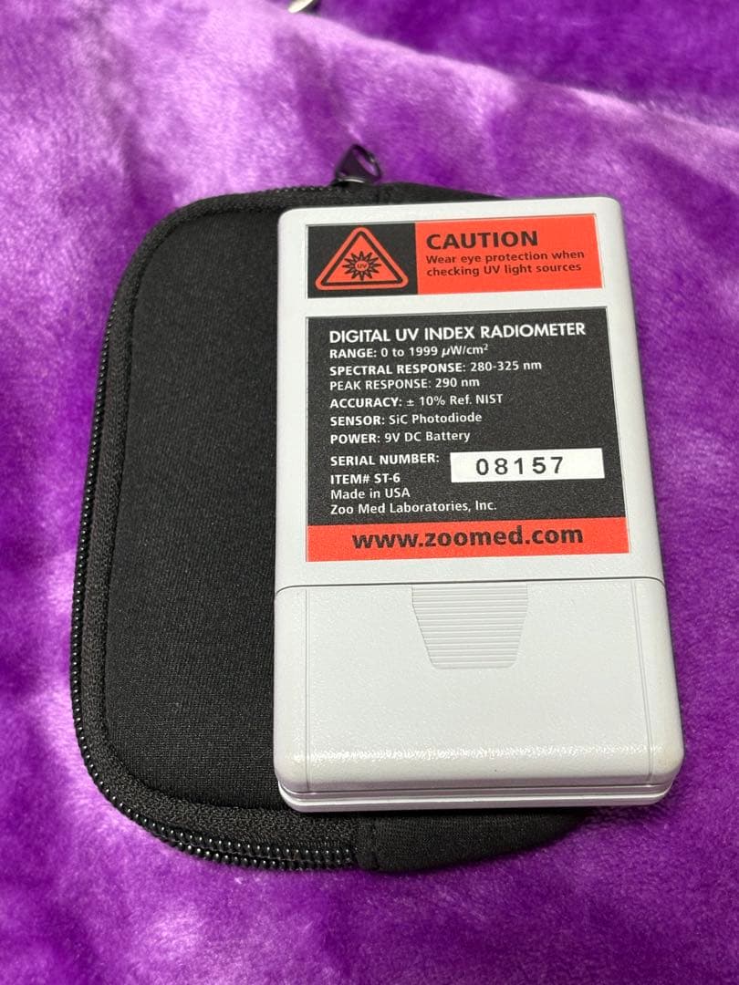 ZooMed UVB測定器 デジタルUVラジオメーター