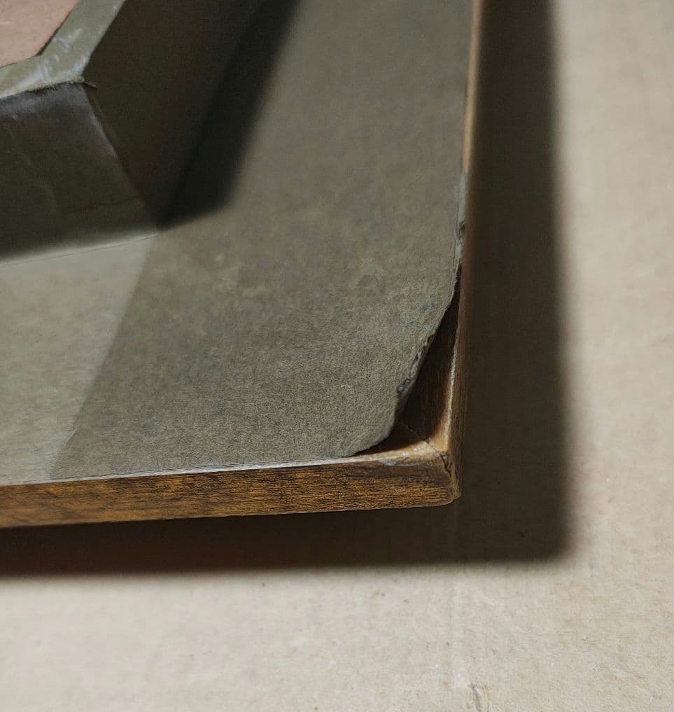 ​大型 F30号 木製額縁 油彩 風景画 温泉街 湯治場 レトロ アンティーク