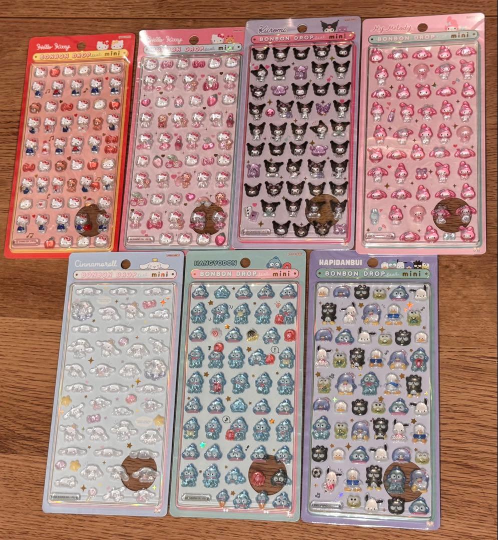 サンリオ　ボンボンドロップシールmini