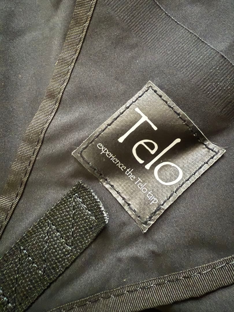 テーロタープ　Telo タープ 黒 収納袋付き　ガイロープ付き