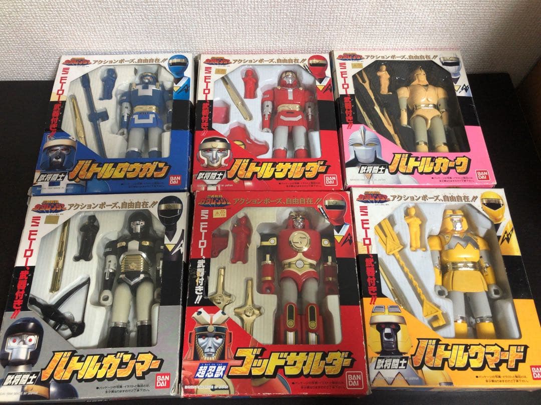 忍者戦隊カクレンジャー 獣将闘士　プラデラ　全5体+1体