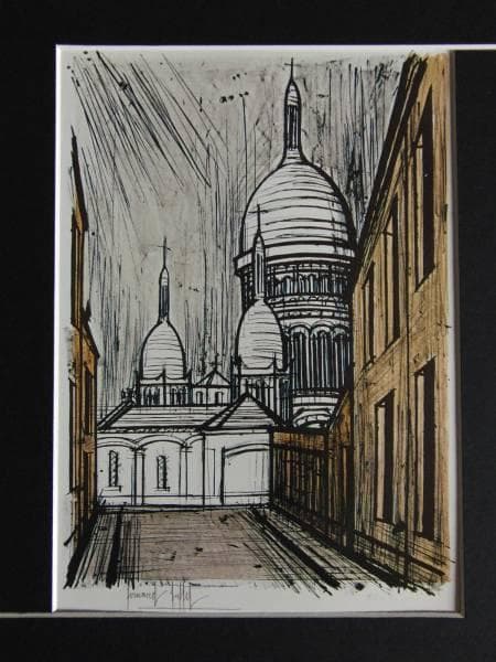 ベルナール・ビュフェ　「モンマルトルのサクレ＝クール寺院」