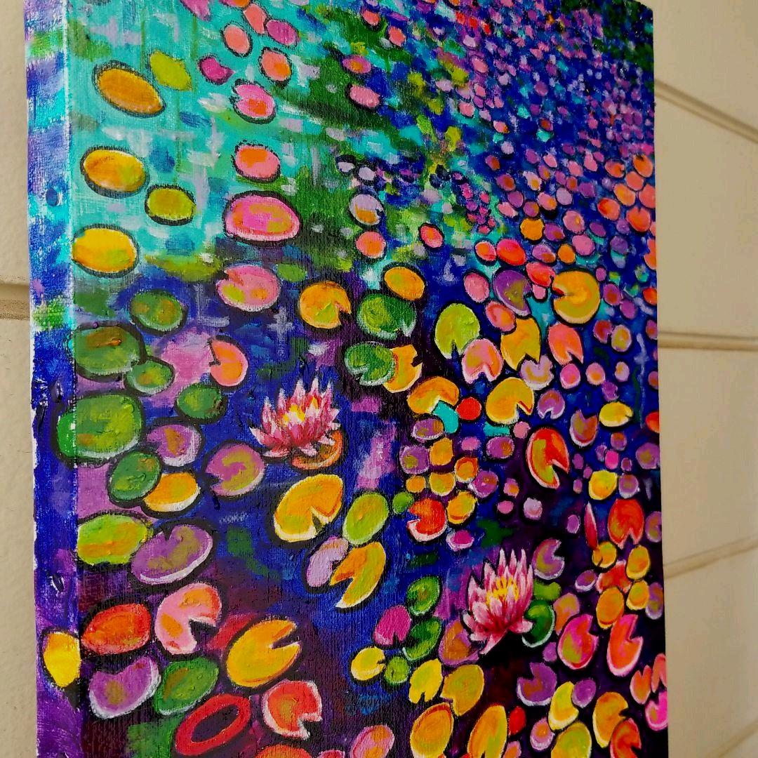 油絵　やまちゃん　睡蓮