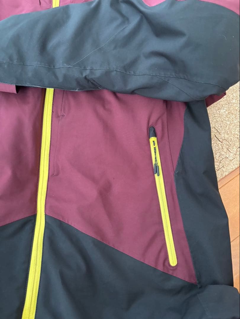 ミズノ バーガンディ スキーウェア上下