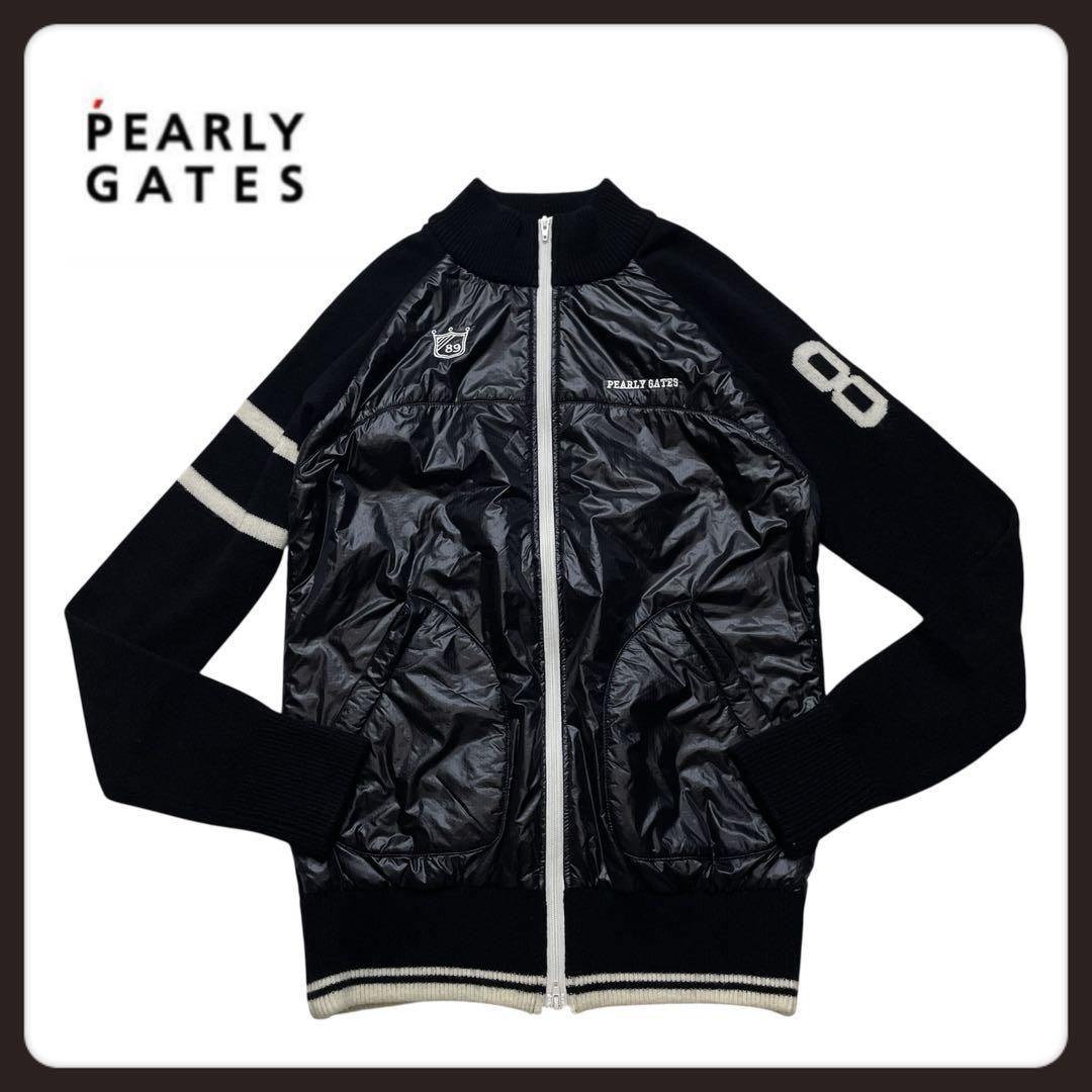 PEARLYGATES 異素材　ジャケット　ウール　ナイロン　ジップ