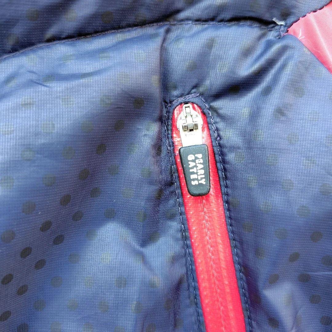 値下げ パーリーゲイツ ゴルフ ダウンジャケット 赤黒