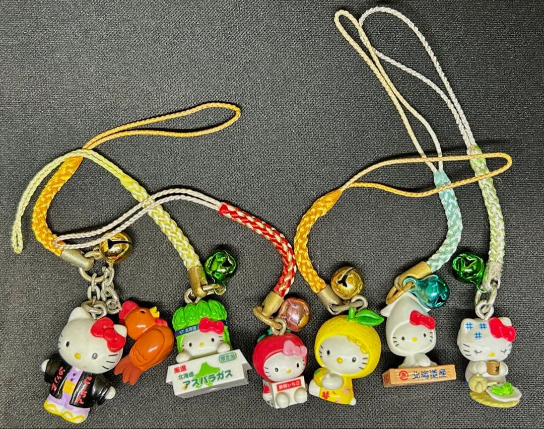 レア　ご当地キティ　大量　25個まとめ売り　根付け　ストラップ　北海道　静岡