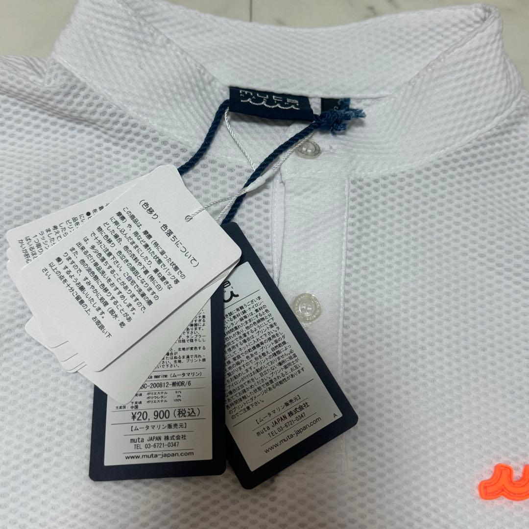 新品　muta ストレッチメッシュ切替ポロシャツ　ムータ　　6 メンズ