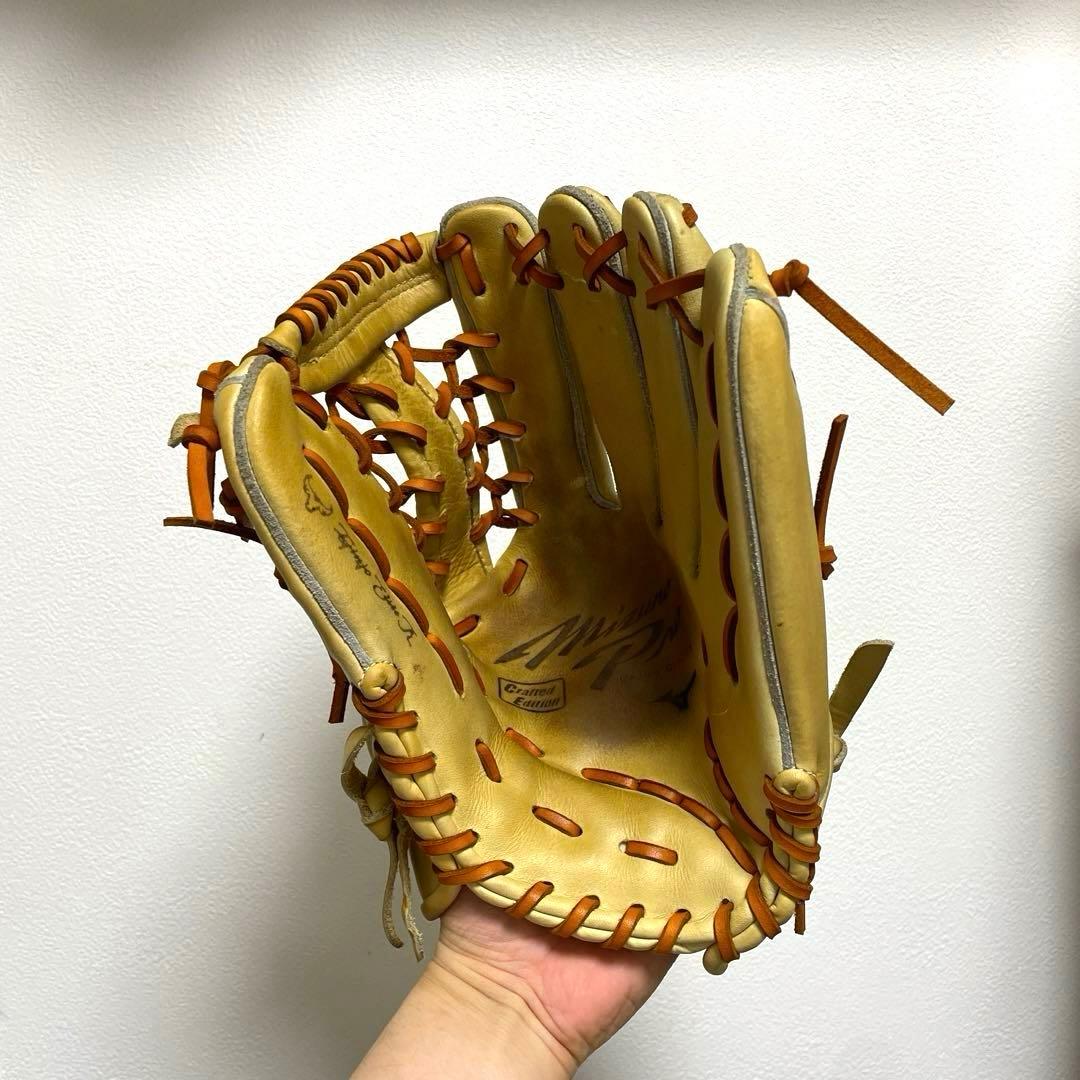 ミズノプロ 上林モデル 型抜群 即戦力 美品 軟式 外野手用グローブ