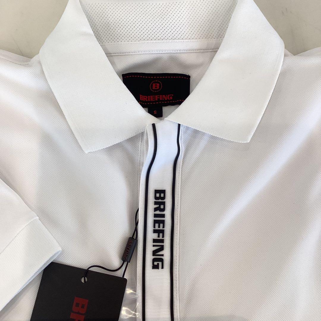 新品　BRIEFING MEN’S MINI LOGO POLO ホワイトS