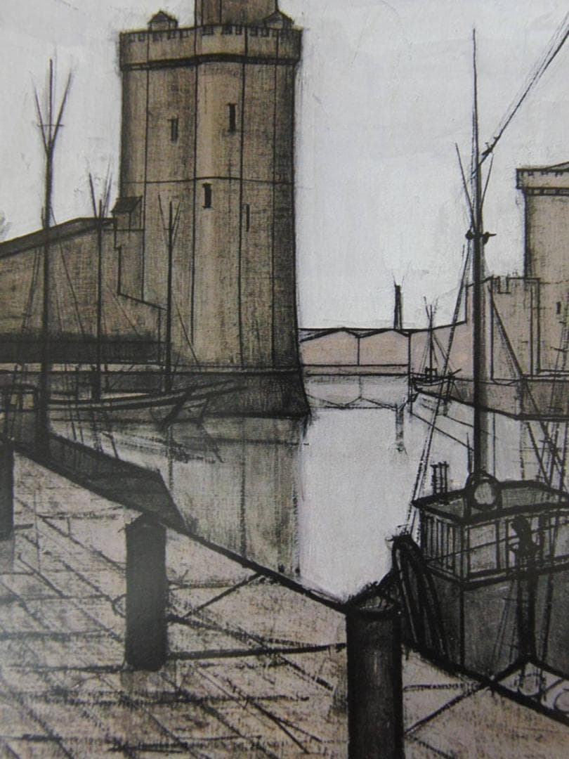 ベルナール・ビュッフェ、「Le port de La Rochelle」