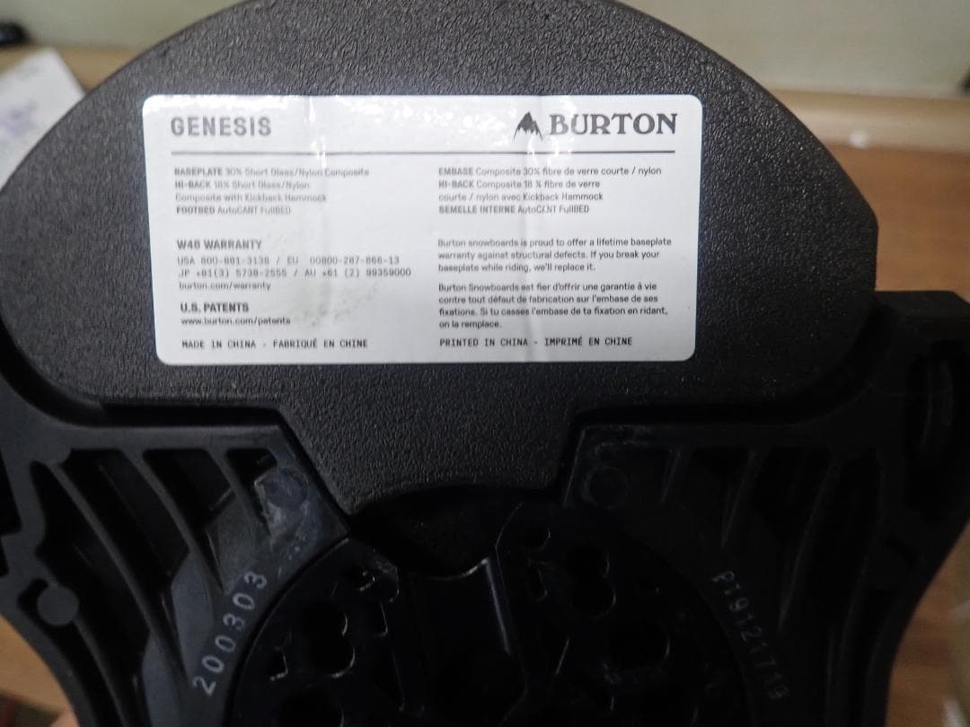 J*3様 Burton Genesis スノーボードビンディング ブラック　M