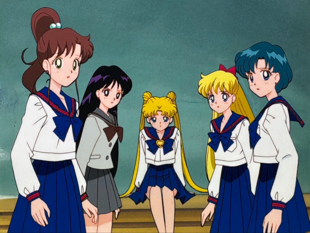 ラ*ー様 美少女戦士セーラームーン セル画 制服5人
