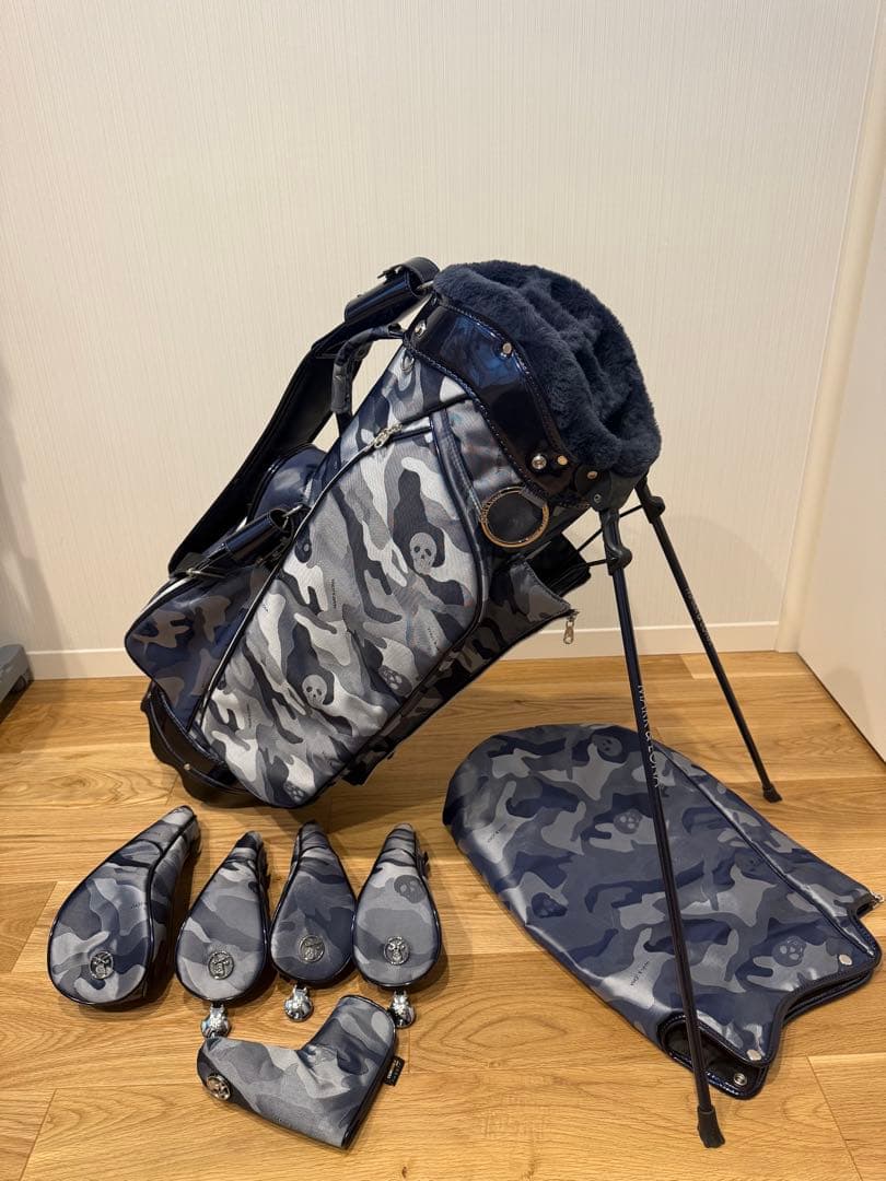 マークアンドロナ　カモフラージュ キャディバッグ　セット