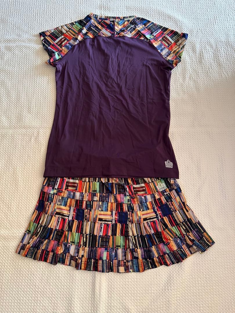 アドミラル　テニスウェア　柄スコート　LLサイズ