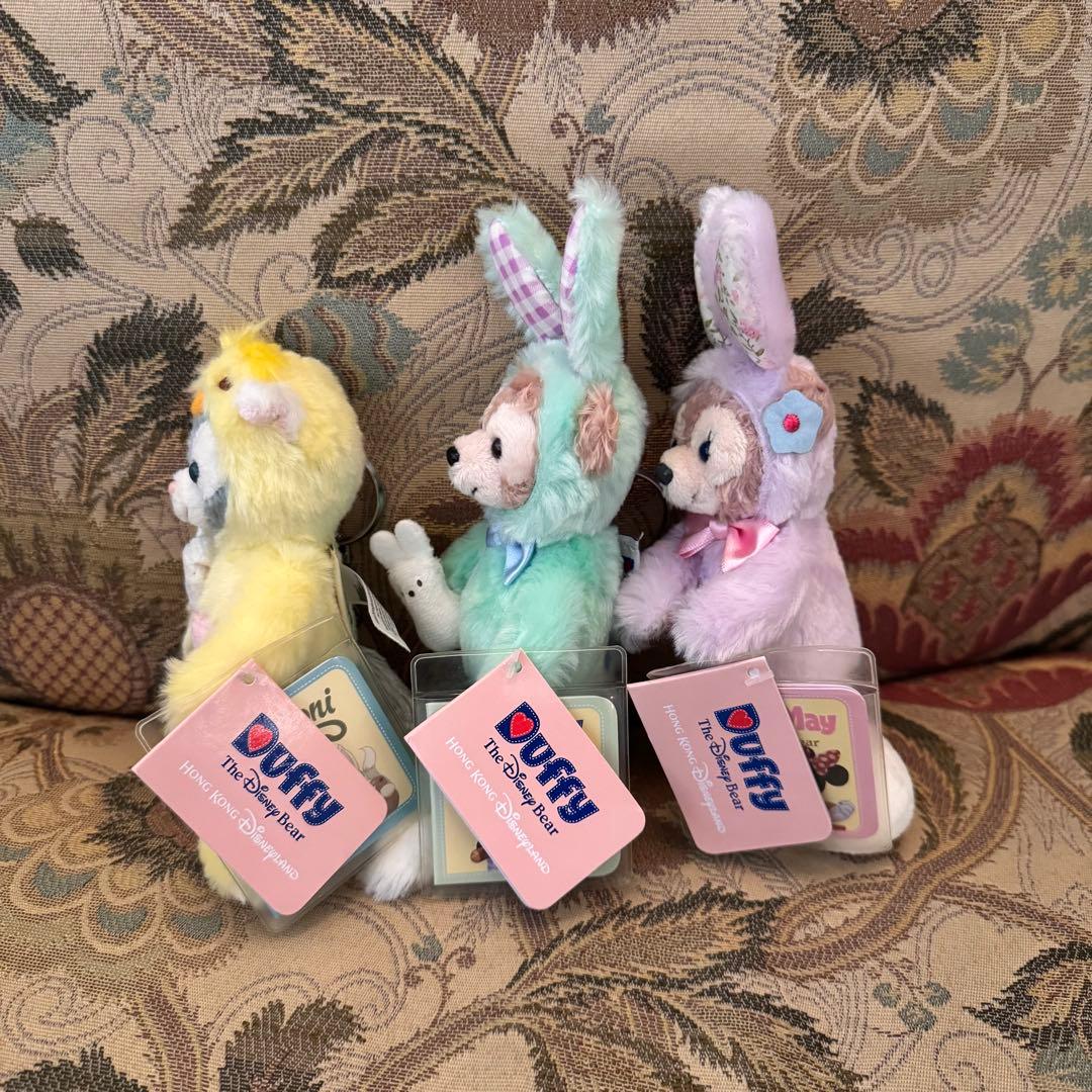 香港ディズニーランド　ダッフィー ぬいぐるみキーチェーン イースター