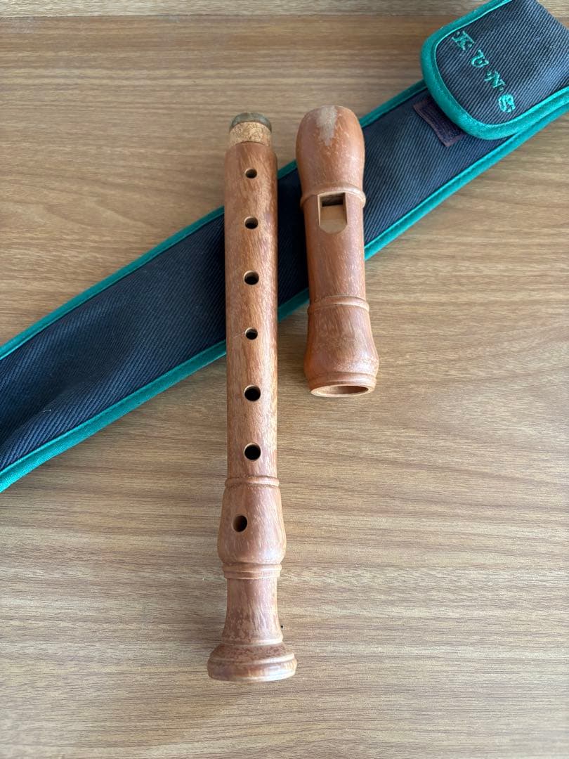 KUNG 木製リコーダー ケース付き