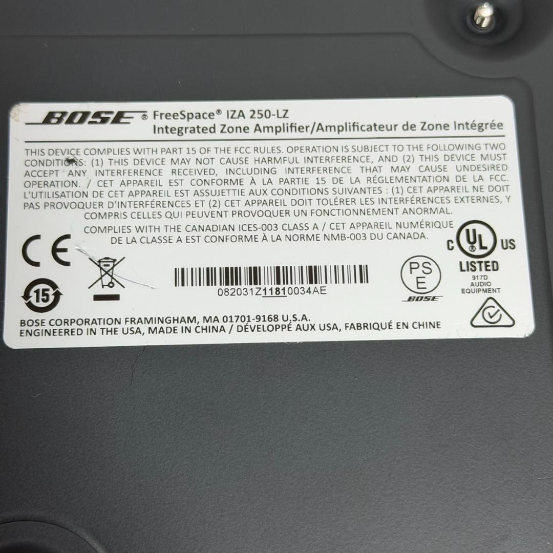 ☆極美品 Bose FreeSpace IZA250-LZ ミキサーパワーアンプ