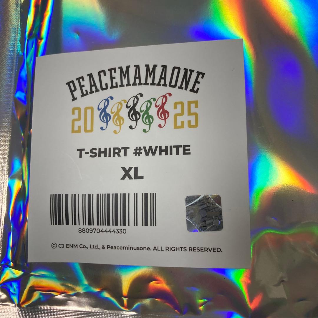 ジードラゴン　peacemamaone 韓国 popup限定　Tシャツ　白　XL