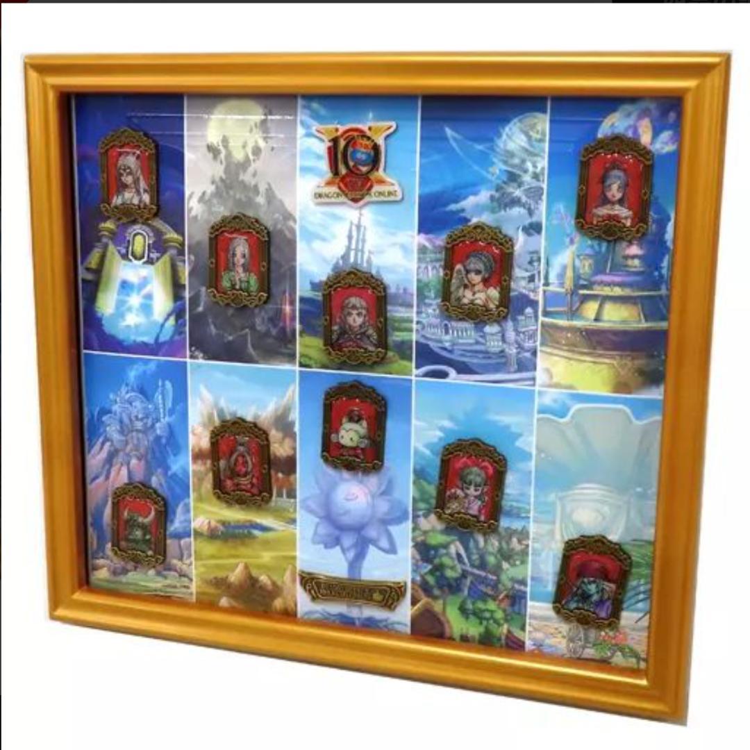 ドラゴンクエストX オンライン　10周年記念　限定メモリアルピンズセット