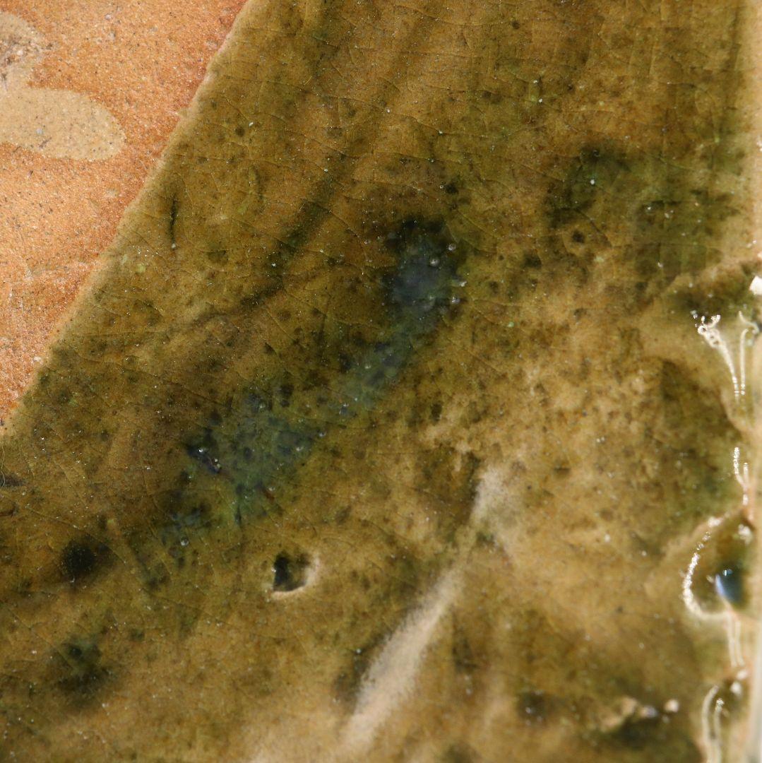 北大路魯山人作 織部焼 俎皿 合箱 二重箱　IK585　YS