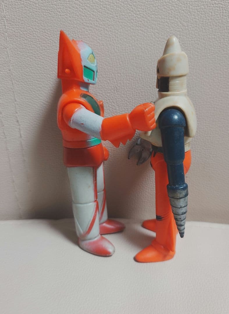 ゲッターロボ 2体セット ソフビ 当時物