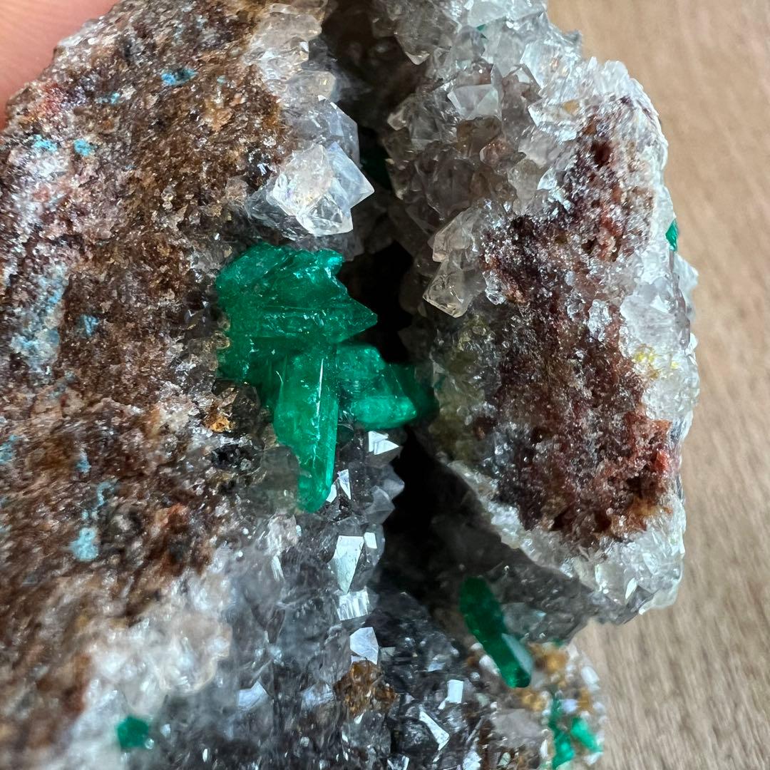 ダイオプテーズ 水晶 共生 鉱物 標本 原石