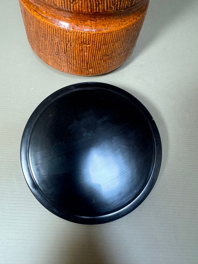 2168 大樋焼　中村定甫造　水指　共箱　茶道具