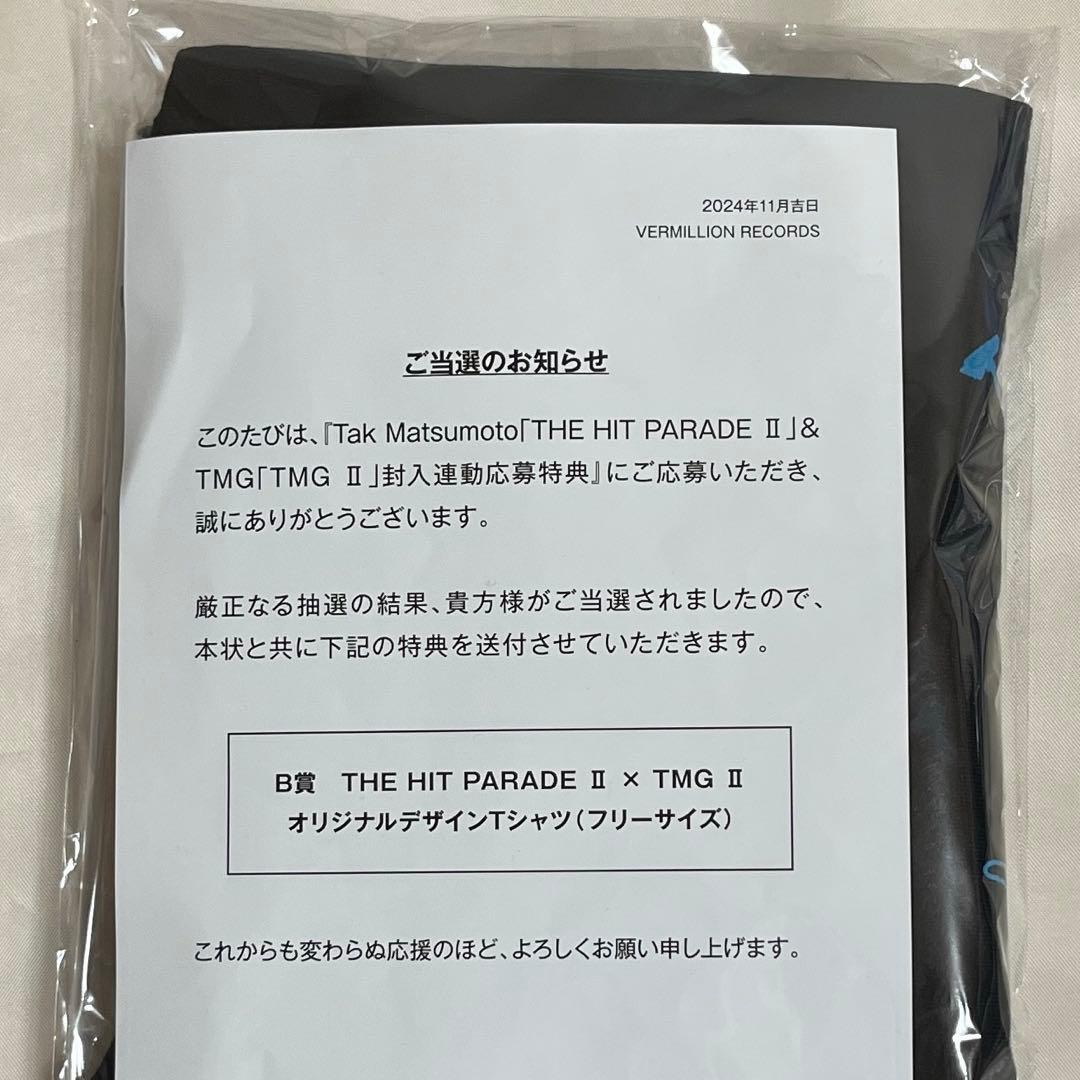 Tak Matsumoto 松本孝弘　1000枚限定　Tシャツ TMG　B'z