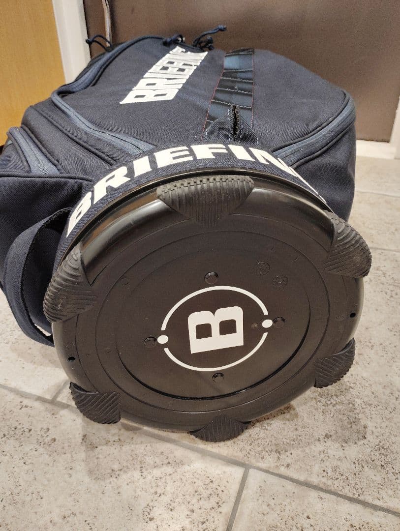 【超美品】BRIEFING キャディバッグ CR-5 #02 ネイビー、フード付