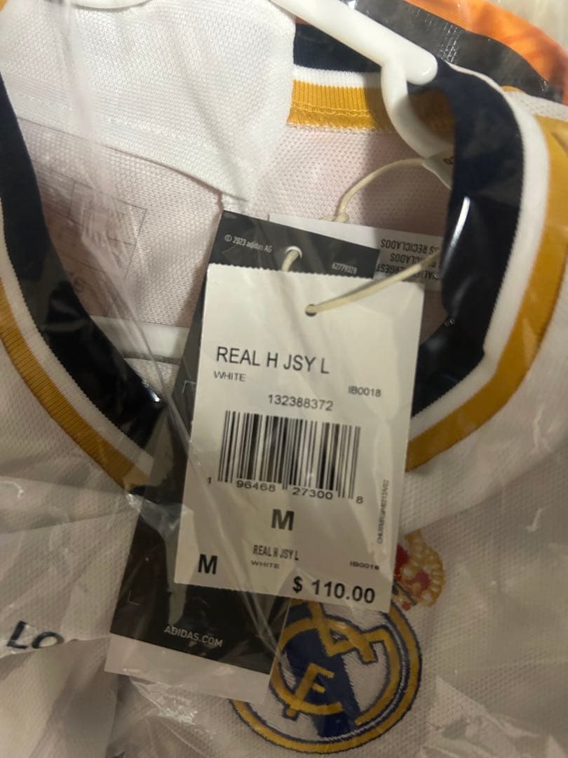 s*.様 タグ付正規品 レアルマドリード ベリンガム 長袖 ユニフォーム