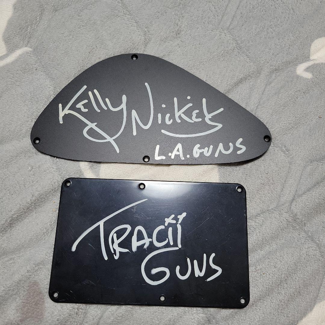 LAガンズ ギター ベース  バックパネル サイン 2枚セット