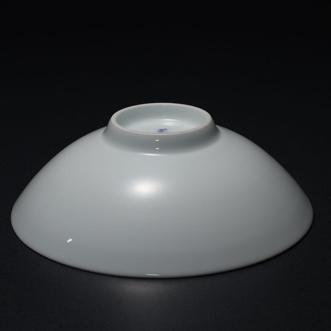 人間国宝 井上萬二 白磁笹彫文　鉢　菓子器　共箱　R1490ダK2