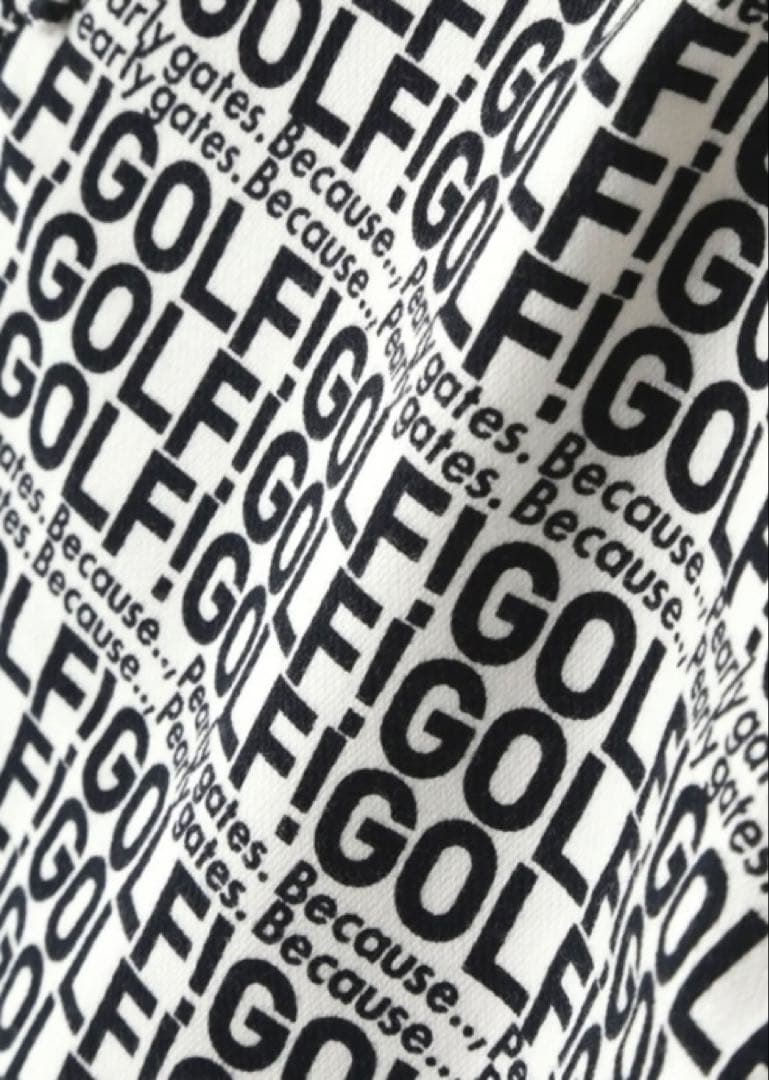 新品 パーリーゲイツ コットンストレッチカルゼ表ピーチ パンツ(4)サイズM/白