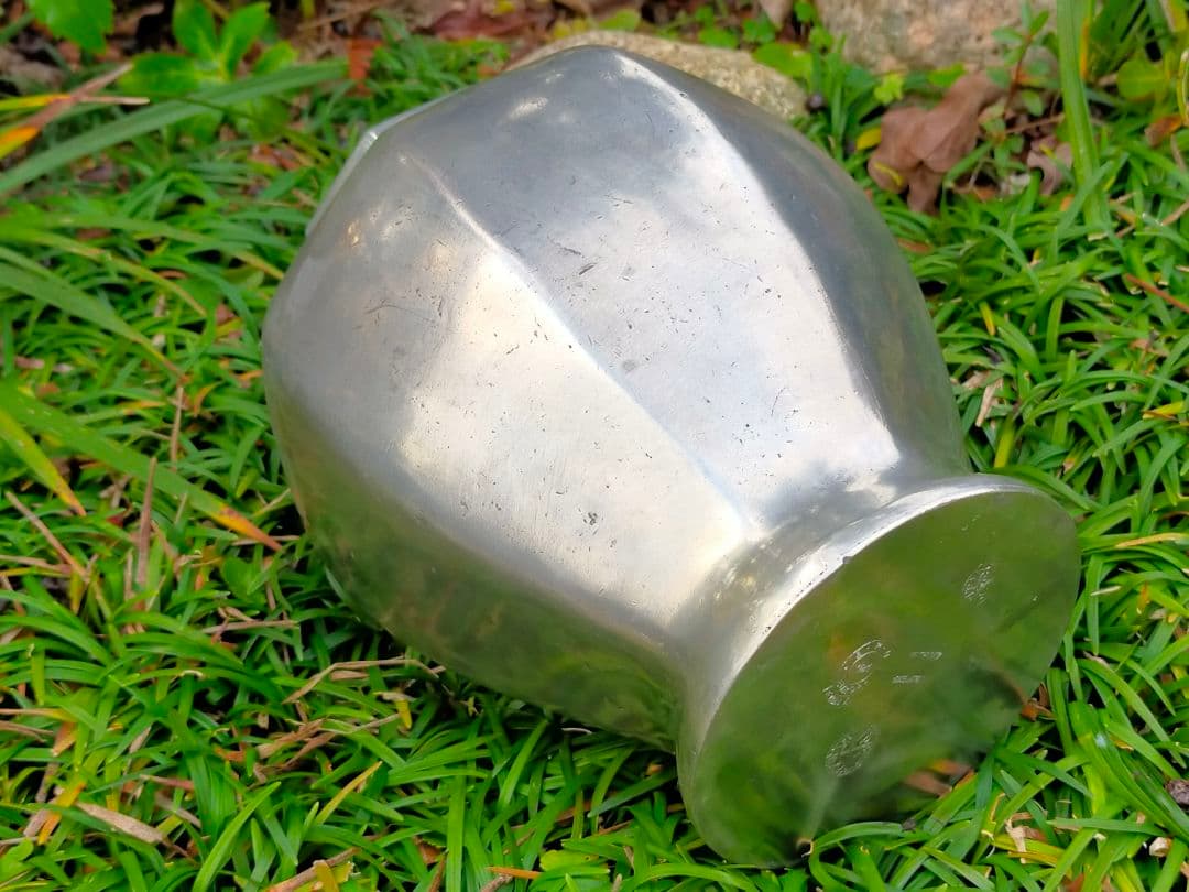 ♥アンティーク　イタリア製　錫製　沈香壺　骨董品　沈香壷