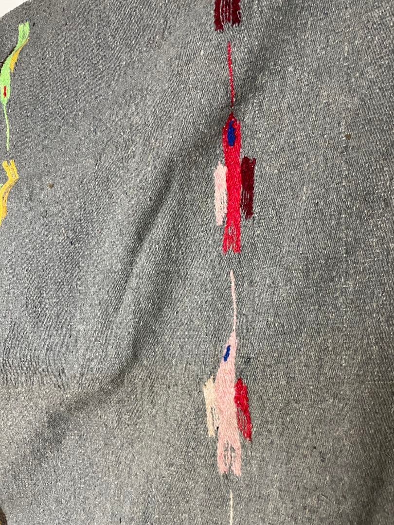 ヴィンテージ メキシカンラグ ネイティブ柄 大型 ブランケット