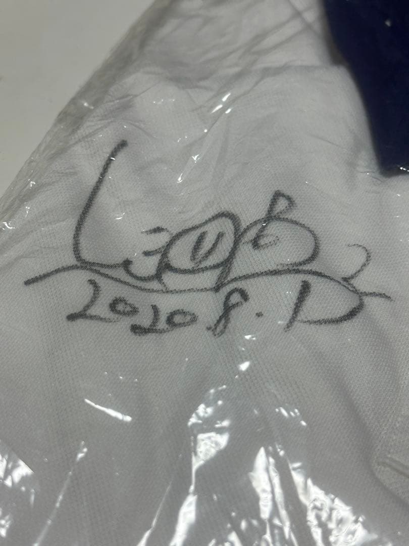 新品 未開封 渋野日向子直筆サイン入りBeam Golfポロシャツ