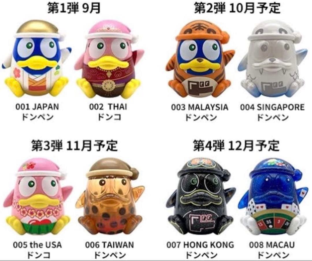 「ドンペン」「ドンコ」海外デザインモチーフフィギュア