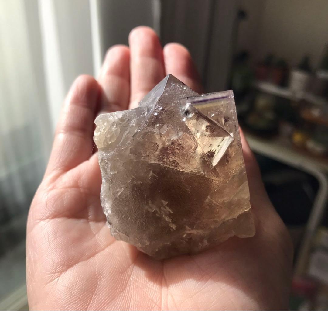 ミ*オ様 イギリス産　Sherry Twins Pocket フローライト 鉱物