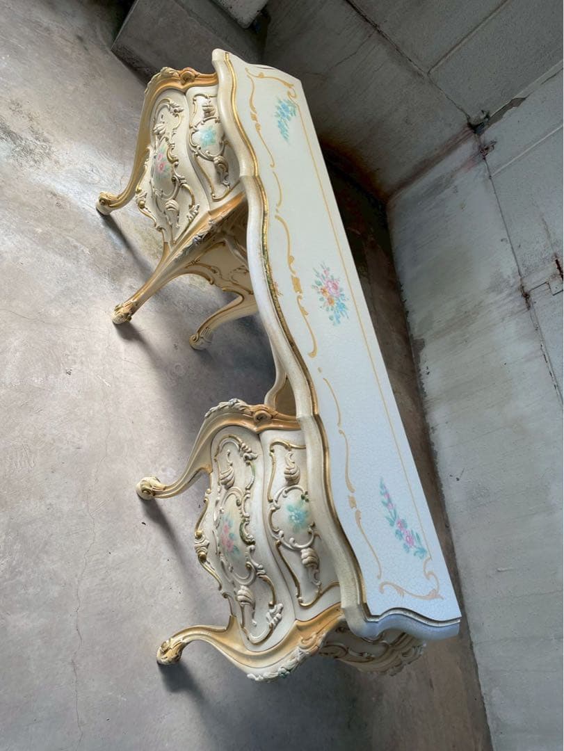 高級家具　イタリア製　SILIK社　コンソール　ロココ調　定価72万